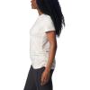 Columbia Womens Leslie Falls Short Sleeve(Sea Salt Tigerlines Multi)