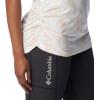 Columbia Womens Leslie Falls Short Sleeve(Sea Salt Tigerlines Multi)