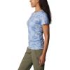 Columbia Womens Leslie Falls Short Sleeve(Whisper Tigerlines Tonal)