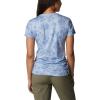 Columbia Womens Leslie Falls Short Sleeve(Whisper Tigerlines Tonal)