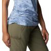 Columbia Womens Leslie Falls Short Sleeve(Whisper Tigerlines Tonal)
