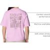 Columbia Womens North Cascades Graphic Short Sleeve Tee(Cosmos/Simple Gorge)