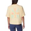 Columbia Womens North Cascades Graphic Short Sleeve Tee(Sunkissed/Wavy Rays)
