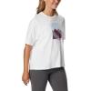 Columbia Womens North Cascades Graphic Short Sleeve Tee(White/Starry Peaks Graphic)