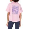 Columbia Womens North Cascades Graphic Short Sleeve Tee(Wild Rose/Everyones Np Graphic)