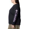 Columbia Womens North Cascades Long Sleeve Tee(Black  Gumdrop Gem Columbia)