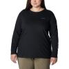 Columbia Womens North Cascades Long Sleeve Tee(Black  Gumdrop Gem Columbia)