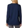 Columbia Womens North Cascades Long Sleeve Tee(Collegiate Navy/Dimensional Gem Omblur)