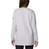 Columbia Womens North Cascades Long Sleeve Tee(Colm Grey Hthr/Csc Sleeve Logo Omblur)