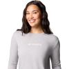 Columbia Womens North Cascades Long Sleeve Tee(Columbia Grey Heather/Gem Columbia)