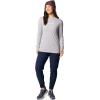 Columbia Womens North Cascades Long Sleeve Tee(Columbia Grey Heather/Gem Columbia)