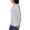 Columbia Womens North Cascades Long Sleeve Tee(Columbia Grey Heather/Linear Drifts)