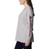 Columbia Womens North Cascades Long Sleeve Tee(Columbia Grey Hthr  Csc Branded Buffalo)