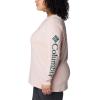 Columbia Womens North Cascades Long Sleeve Tee(Dusty Pink  Night Wave Gem Columbia)