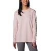Columbia Womens North Cascades Long Sleeve Tee(Dusty Pink  Night Wave Gem Columbia)