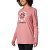 Columbia Womens North Cascades Long Sleeve Tee(Pink Agave/Floral Groove)