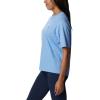 Columbia Womens North Cascades Relaxed Tee(Agate Blue/Pfg Triangle Graphic)
