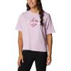 Columbia Womens North Cascades Relaxed Tee(Aura/Centered Gem Solarized)