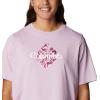 Columbia Womens North Cascades Relaxed Tee(Aura/Centered Gem Solarized)