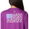 Columbia Womens North Cascades Relaxed Tee(Berry Jam  Stone Fish and Friends)