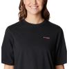 Columbia Womens North Cascades Relaxed Tee(Black  Salmon Fish and Friends)