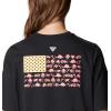 Columbia Womens North Cascades Relaxed Tee(Black  Salmon Fish and Friends)