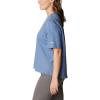 Columbia Womens North Cascades Relaxed Tee(Bluestone  White Pfg Script Isle)
