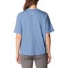 Columbia Womens North Cascades Relaxed Tee(Bluestone  White Pfg Script Isle)