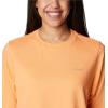 Columbia Womens North Cascades Relaxed Tee(Bright Nectar  Tranq Teal Pfg Triangle)