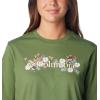 Columbia Womens North Cascades Relaxed Tee(Canteen/Branded Bouquet)