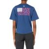 Columbia Womens North Cascades Relaxed Tee(Carbon/Fish Friends Flag Graphic)