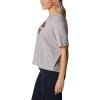 Columbia Womens North Cascades Relaxed Tee(Columbia Grey Heather/Centered Gem Buffalo)