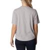 Columbia Womens North Cascades Relaxed Tee(Columbia Grey Heather/Centered Gem Buffalo)