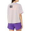 Columbia Womens North Cascades Relaxed Tee(Columbia Grey Heather/Fish Friends Flag)