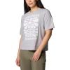 Columbia Womens North Cascades Relaxed Tee(Columbia Grey Heather/Floral Groove)