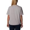 Columbia Womens North Cascades Relaxed Tee(Columbia Grey Heather/Gem Mini Hibiscus)