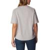 Columbia Womens North Cascades Relaxed Tee(Columbia Grey Heather/Inverted Brand Grx)