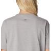 Columbia Womens North Cascades Relaxed Tee(Columbia Grey Heather/Pfg Stacked Vert)
