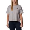 Columbia Womens North Cascades Relaxed Tee(Columbia Grey Hthr/Framed Halftone Logo)