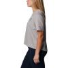 Columbia Womens North Cascades Relaxed Tee(Columbia Grey Hthr/Framed Halftone Logo)