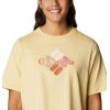 Columbia Womens North Cascades Relaxed Tee(Cornstalk/Centered Multi Gem)