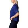 Columbia Womens North Cascades Relaxed Tee(Dark Sapphire/Centered Multi Gem)