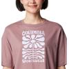 Columbia Womens North Cascades Relaxed Tee(Fig/Floral Groove)