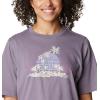 Columbia Womens North Cascades Relaxed Tee(Granite Purple Pfg Isle Rise)