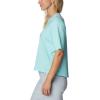 Columbia Womens North Cascades Relaxed Tee(Gulf Stream/Aura Aurora Fish)