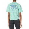 Columbia Womens North Cascades Relaxed Tee(Gulf Stream/Fish Star Marline Graphic)