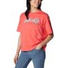 Columbia Womens North Cascades Relaxed Tee(Juicy/Branded Bouquet)