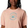 Columbia Womens North Cascades Relaxed Tee(Light Coral/Fair Weather Graphic)