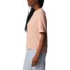 Columbia Womens North Cascades Relaxed Tee(Light Coral/Fair Weather Graphic)