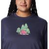 Columbia Womens North Cascades Relaxed Tee(Nocturnal/Best Site)